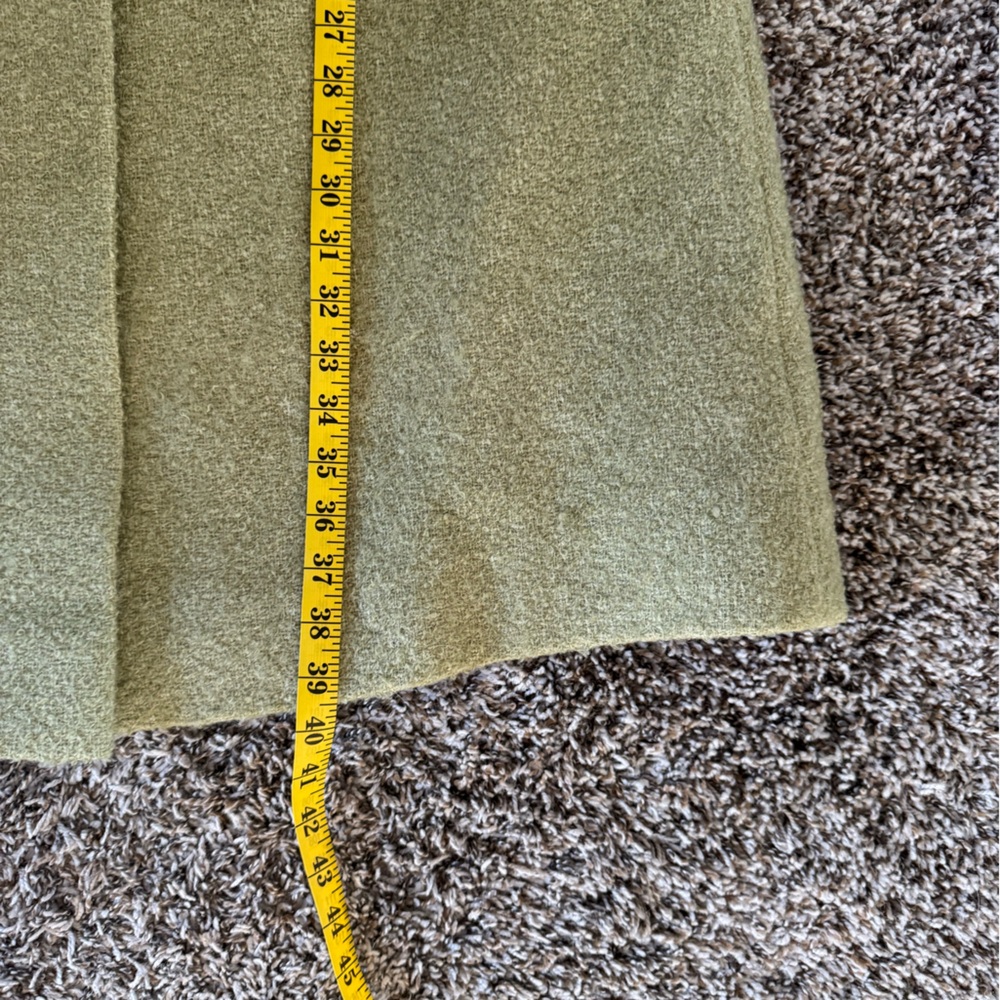 Vintage Sage Green Wool Coat - Picture 7 of 8